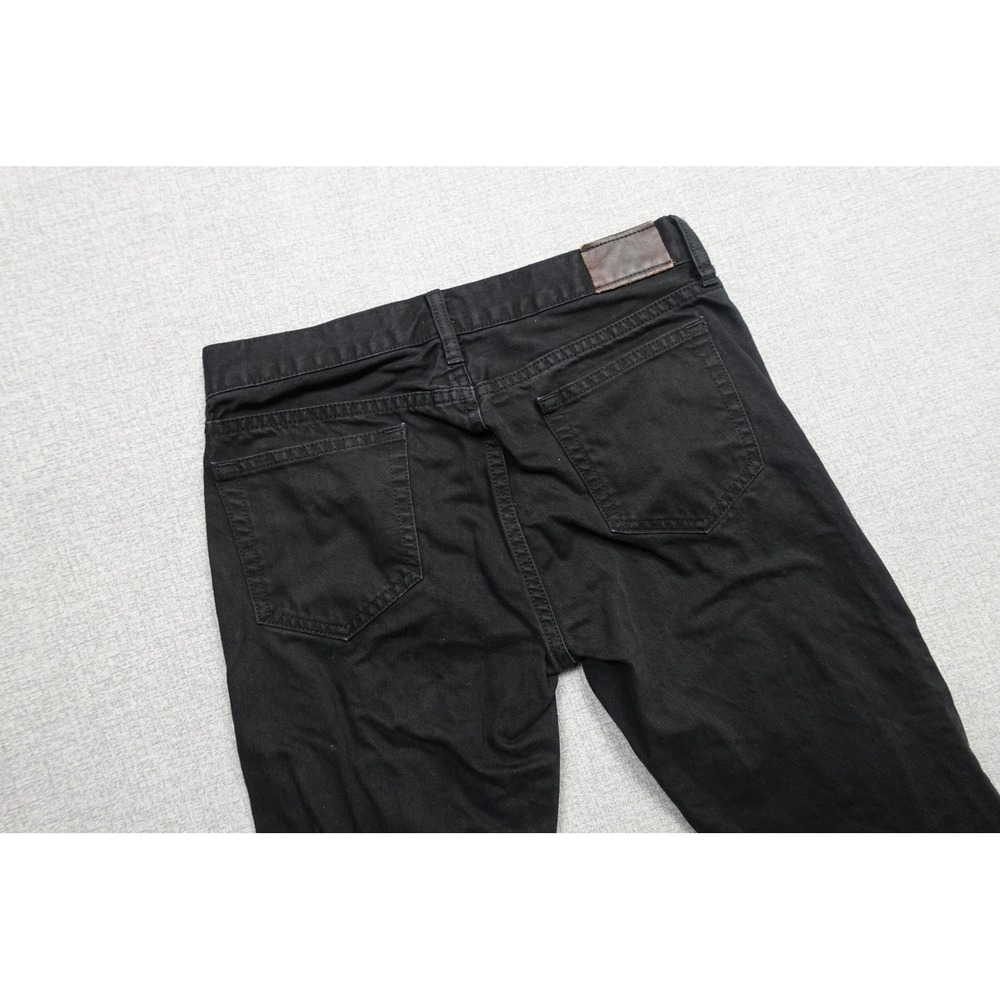 J.Crew 484 Slim Straight Jeans Mens 29x30 Black Dark Wash Denim Cotton Pants